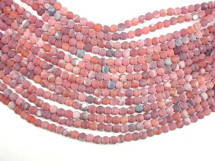 Frosted Matte Agate, 6mm Round Beads-RainbowBeads