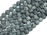 Matte Black Labradorite Beads, Matte Larvikite, 10mm Round-RainbowBeads