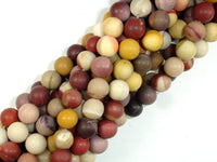 Matte Mookaite Beads, 8mm Round Beads-RainbowBeads