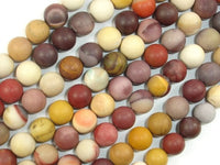 Matte Mookaite Beads, 8mm Round Beads-RainbowBeads