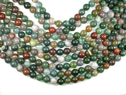 Indian Agate Beads, Fancy Jasper Beads, 12mm-RainbowBeads