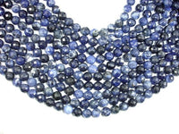 Sodalite Beads, 10mm Faceted Round Beads-RainbowBeads