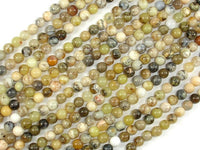 Dendritic Opal Beads, Moss Opal, 4mm Round Beads-RainbowBeads