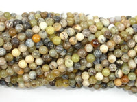 Dendritic Opal Beads, Moss Opal, 6mm Round Beads-RainbowBeads