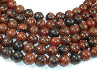 Mahogany Obsidian Beads, 12mm Round Beads-RainbowBeads