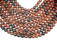Mahogany Obsidian Beads, 12mm Round Beads-RainbowBeads