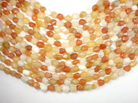 Old Yellow Jade, Faceted Nugget Beads-RainbowBeads