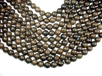 Coffee Jasper Beads, 12mm Round Beads-RainbowBeads