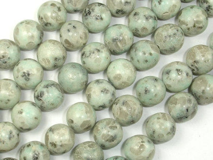 Sesame Jasper Beads, Kiwi Jasper, 12mm-RainbowBeads