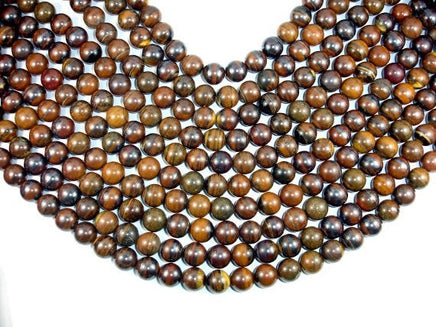 Tiger Iron, 12mm Round Beads-RainbowBeads