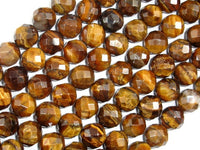 Tiger Eye Beads, 10mm Faceted Round-RainbowBeads