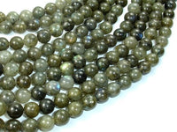 Labradorite Beads, Round, 8mm-RainbowBeads