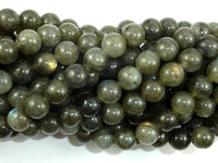 Labradorite Beads, Round, 8mm-RainbowBeads