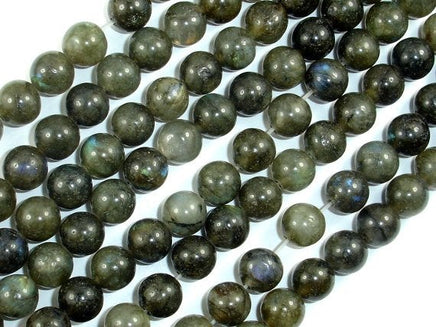 Labradorite Beads, Round, 8mm-RainbowBeads