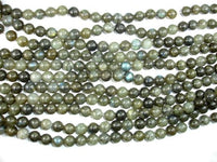 Labradorite Beads, 10mm Round Beads-RainbowBeads