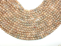 Druzy Agate Beads, Light Champagne Geode Beads, 6mm, Round Beads-RainbowBeads