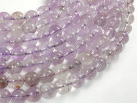 Light Amethyst, Ametrine, 10mm Round Beads-RainbowBeads