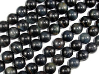 Blue Tiger Eye Beads, 10mm Round Beads-RainbowBeads