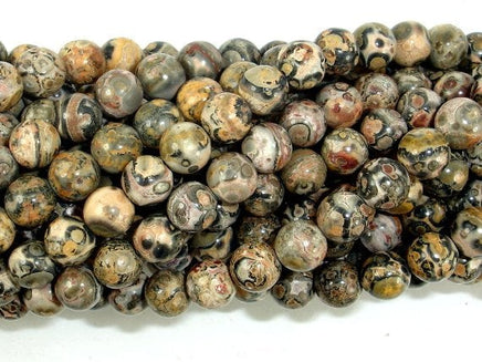 Leopard Skin Jasper Beads, 6mm Round Beads-RainbowBeads