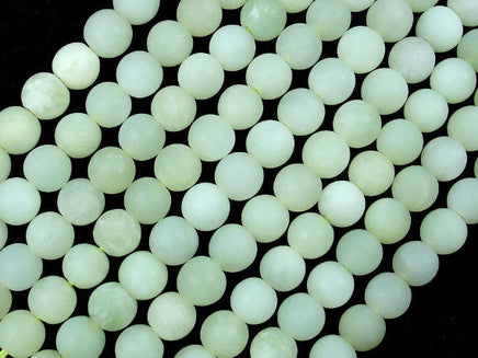 Matte New Jade Beads, Round, 6mm-RainbowBeads
