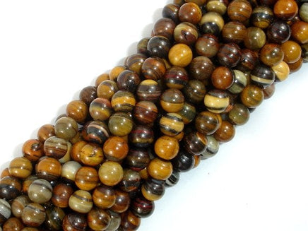 Iron Zebra Jasper Beads, 6mm Round Beads-RainbowBeads