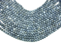 Blue Sponge Coral Beads, 8mm Round Beads-RainbowBeads
