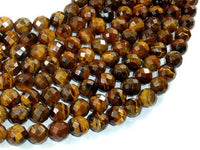 Tiger Eye Beads, 10mm Faceted Round-RainbowBeads
