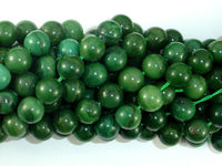 Verdite, African Jade, 10mm (10.4mm) Round Beads-RainbowBeads