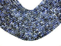 Sodalite Beads, 6mm Faceted Round Beads-RainbowBeads