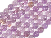 Ametrine, 10mm (9.8mm) Round Beads-RainbowBeads