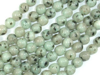 Sesame Jasper Beads, Kiwi Jasper, 8mm Round Beads-RainbowBeads