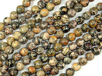 Leopard Skin Jasper Beads, 6mm Round Beads-RainbowBeads