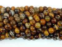 Iron Zebra Jasper Beads, 6mm Round Beads-RainbowBeads