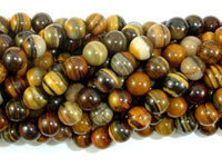Iron Zebra Jasper Beads, 8mm Round Beads-RainbowBeads
