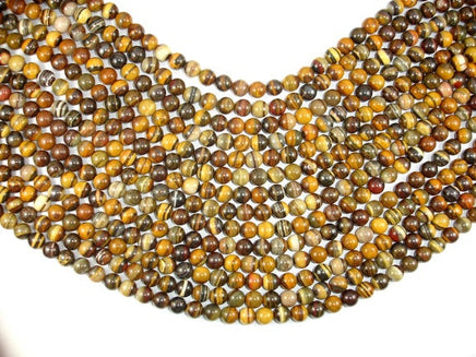 Iron Zebra Jasper Beads, 8mm Round Beads-RainbowBeads