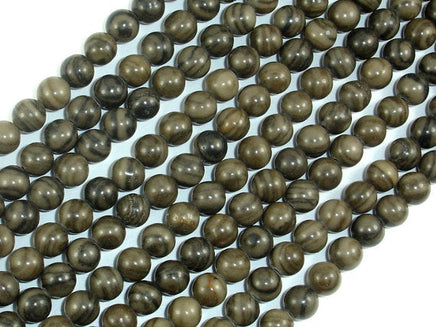 Coffee Jasper, 6mm Round Beads-RainbowBeads