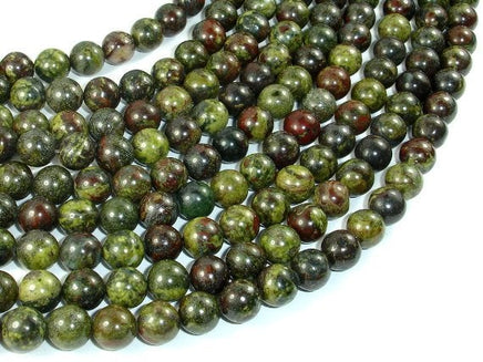 Dragon Blood Jasper, 8mm, Round Beads-RainbowBeads