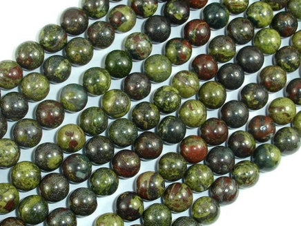 Dragon Blood Jasper, 8mm, Round Beads-RainbowBeads