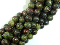 Dragon Blood Jasper, 8mm, Round Beads-RainbowBeads