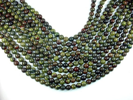 Dragon Blood Jasper, 8mm, Round Beads-RainbowBeads