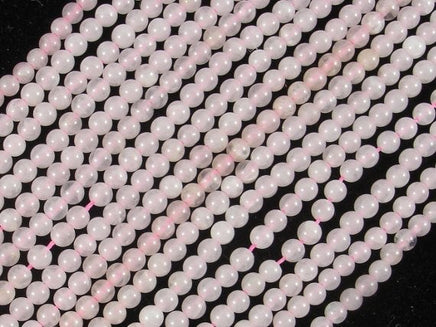 Rose Quartz, 2mm (2.3mm) Round Beads-RainbowBeads