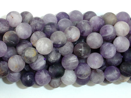 Matte Amethyst Beads, Round, 10mm-RainbowBeads