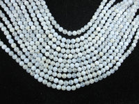 Blue Chalcedony Beads, Blue Lace Agate Beads, Round, 6mm-RainbowBeads
