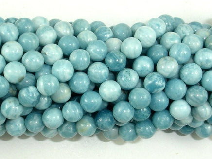 Larimar Quartz, 6mm Round Beads-RainbowBeads