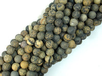 Matte Artistic Jasper, Chohua Jasper, 6mm Round Beads-RainbowBeads
