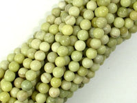 Butter Jade Beads, 4mm Round Beads-RainbowBeads