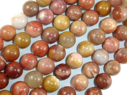 Petrified Wood, 10mm Round Beads-RainbowBeads