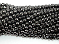 Magnetic Hematite Beads, Round, 4mm-RainbowBeads