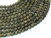 Coffee Jasper, 6mm Round Beads-RainbowBeads