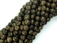 Coffee Jasper, 6mm Round Beads-RainbowBeads